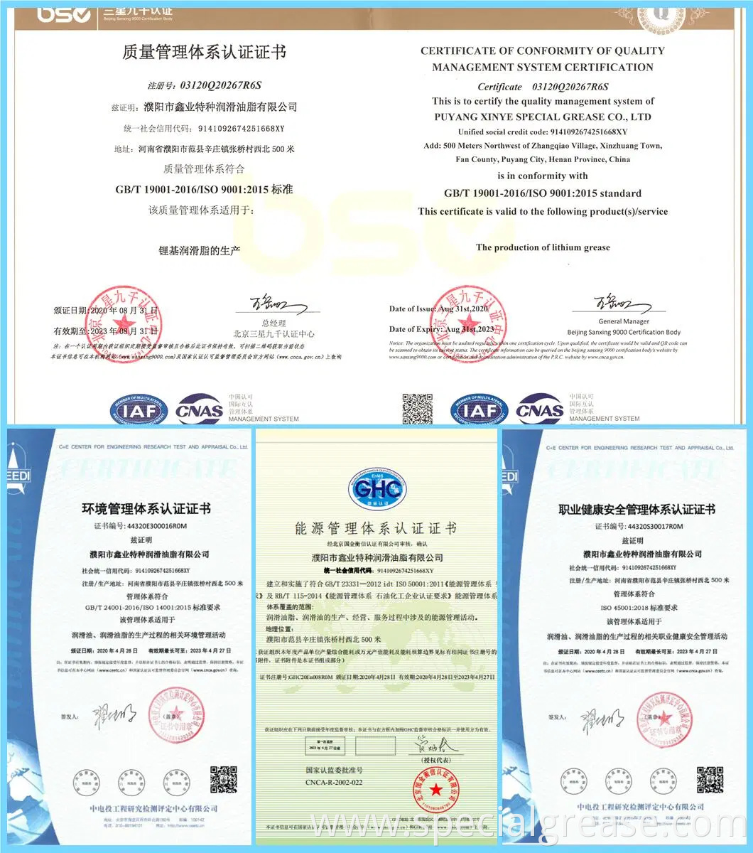 Bearing with Extreme Pressure Lithium Base Grease Activity Price Sales